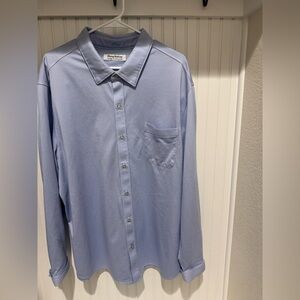 Tommy Bahama Blue San Lucio Stretch Button Down Shirt
